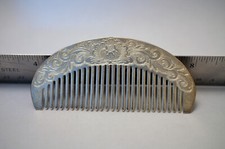Pettine in argento massiccio inciso a mano del peso pesante e pesante