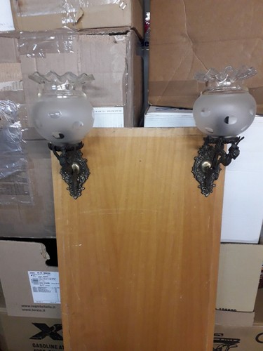Coppia applique ottone - coppia,