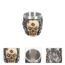 Tazza da barba teschio ciotola