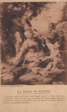 CARTOLINA  ARTE PITTURA FEDERIGO BAROCCIO LA FUGA IN EGITTO STORIA NON VIAGGIATA