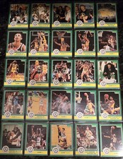 1984 Star BOSTON CELTICS (Lakers) Set COMPLETO di alta qualità (25 carte) Bird, Magic