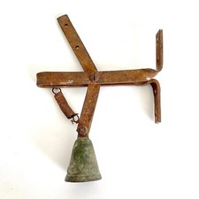 Antica campana per porta d'ingresso campana da parete bronzo N. 8 vecchi 19. Secolo Stile country