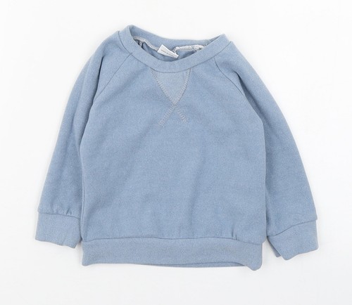 Maglione misto cotone - , blu