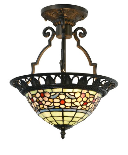 Plafoniera stile tiffany - plafoniera,