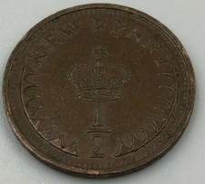 1/2 penny nuovo 1971 moneta