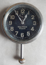 OROLOGIO  WALTHAM 8 DAYS - DA CRUSCOTTO AUTO ANNI 20-30 MADE IN U.S.A. - FUNZION