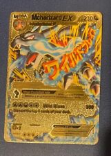 Mega M Charizard EX Gold Foil Fan Art Carta Pokemon 108/106 230HP Charizard