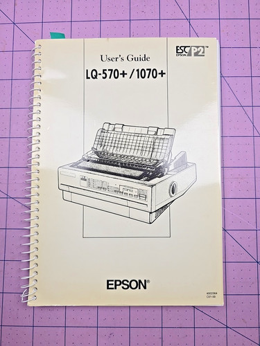 Epson 570 1070 manuale - lq-570+,