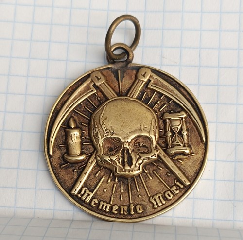 Ciondolo teschio memento mori - teschio,