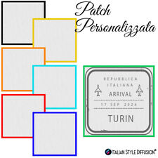 Patch o toppa personalizzata in tessuto quadrata