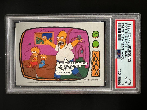 1990 topps simpsons per - simpsons, #75