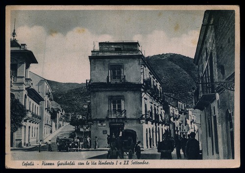 Cartolina cefalu piazza - cefalu',
