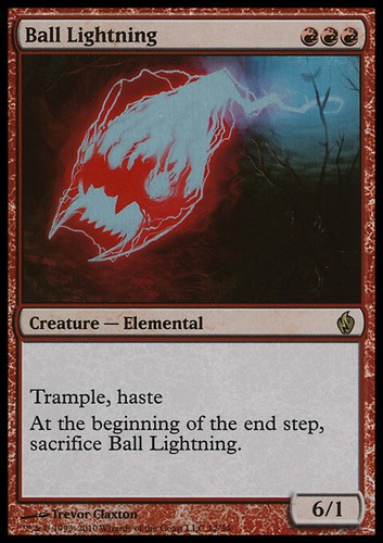 Mtg ball lightning foil exc - mtg,