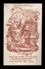 santino incisione 1700 MADONNA DEL ROSARIO S.DOMENICO