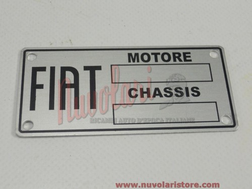 Etichetta identificativa fiat - etichetta,