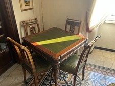 Tavolo Da gioco Antico + 4
