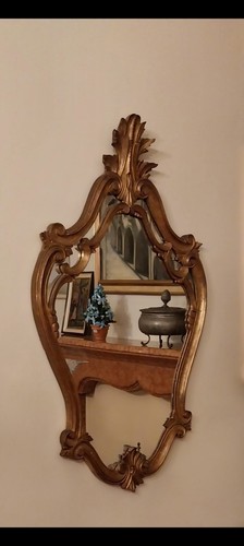 Specchiera vintage dorata - vintage,