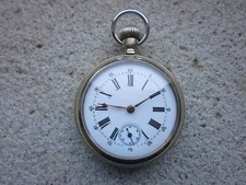 OROLOGIO DA TASCA TASCHINO MECCANICO MANUALE QUADRANTE PORCELLANA CERAMICA BELLO