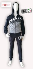 COMPLETO TUTA BAMBINO RAGAZZO CON FELPA APERTA CON CAPPUCCIO 7/16 ANNI FRUTTA