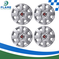 KIT COPPONI RUOTA 13" FIAT PANDA CON LOGO ROSSO