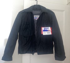 NUOVO XS-S 36-38 BLAUER GORE TEX JET NERO PESANTE 2 PEZZI BOMBER FLIGHT JACKET