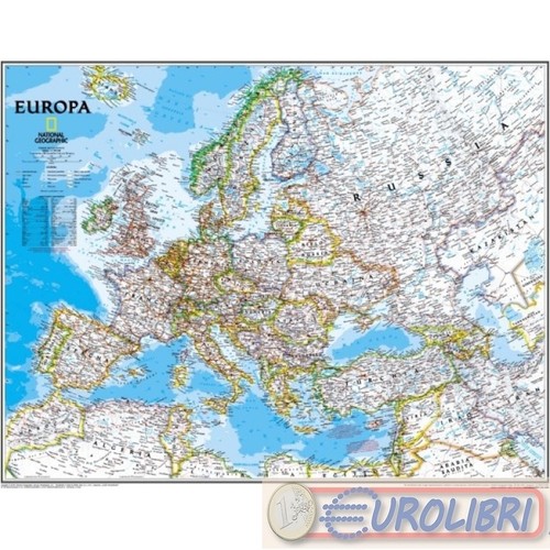 Cartine europa 99x132 murale - cartine,