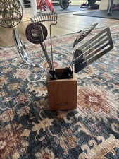 CUTCO Utensili da Cucina Girarrosto Mestolo Cucchiaio a Fessura Massello Set 5 Pezzi