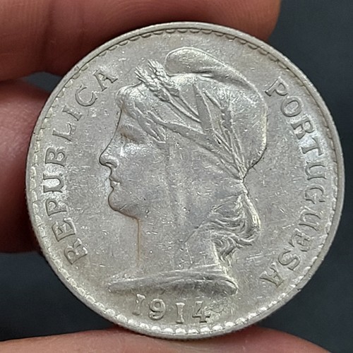 Moneta argento portogallo 1914 - moneta,