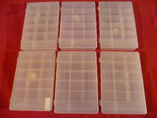 6 SCATOLE USATE PORTA FILO PORTA MATASSINE RICAMO ELASTICI PERLINE NO ROTTURE