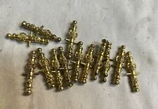 SERIE DI 14 Cannoni  DECORATI IN OTTONE DIVERSE MISURE 3,6 Cm MODELLISMO NAVALE