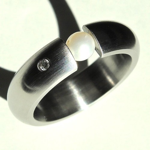 Xen anello acciaio con - -,