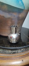 Vasetto In Argento Punzonato Vintage