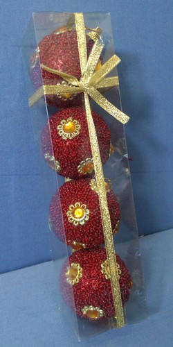 Palline natale palle rosse - natale,