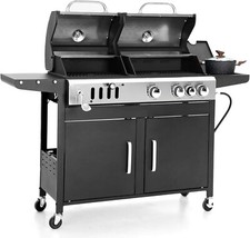 Gas BBQ Grill with Side Burner