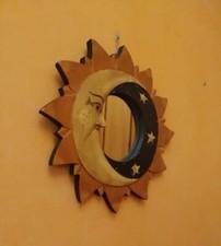 Espejo motivo "Sol - Luna -