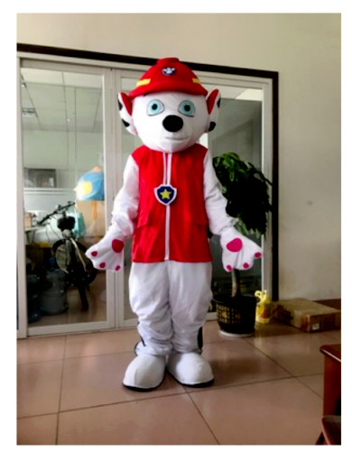 Costume mascotte cane cartone