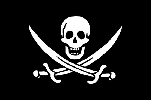 Bandiera jolly roger pirata - bandiera,
