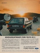 Ford Fiesta '76 XR 2 - Reklame Werbeanzeige Original-Werbung 1982 (3)