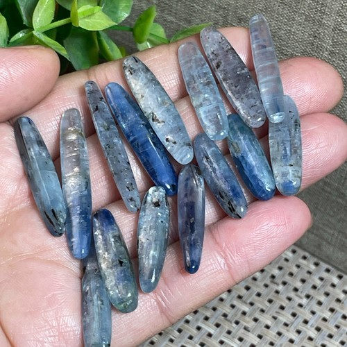 15pcs rare blue kyanite rough - blue,