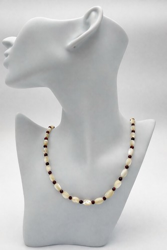 Collana elegante madreperla - collana, in