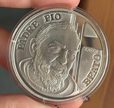 MEDAGLIA GIUBILEO 2000 PADRE PIO PROOF SILVER FONDI A SPECCHIO