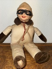 Rara bambola di stoffa vintage Norah Wellings Harry The Hawk Royal Air Force