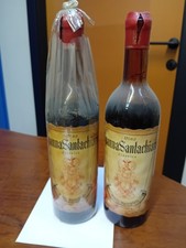 2 Antiche Bottiglie Vino Rosso "Spanna Santachiara Classico M.Antoniolo" 1961