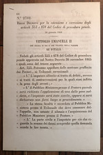 ITALIA 1866  REGIO DECRETO X