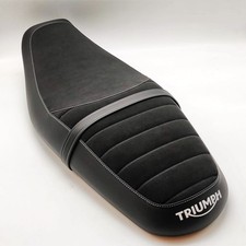 Sella biposto nera, logo, originale a9708509 Triumph Street Scrambler