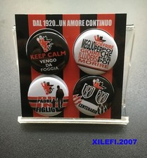 FOGGIA CALCIO 1920 / 2020 SET 4 SPILLETTE GADGET SQUADRA CALCIO ROSSONERI PINS  