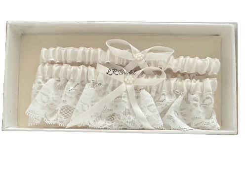 Set giarrettiera doppia avorio
