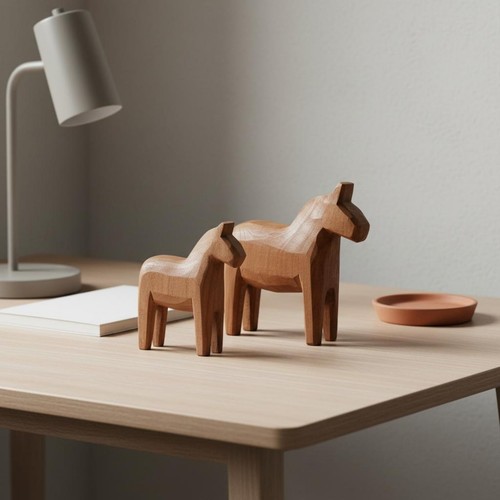 Cavallo legno fatto mano - legno,