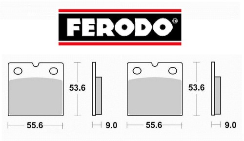 Coppia pastiglie freno ferodo - pastiglie,