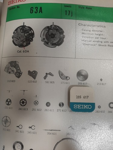 Seiko barile barrel 61a - , 6102a